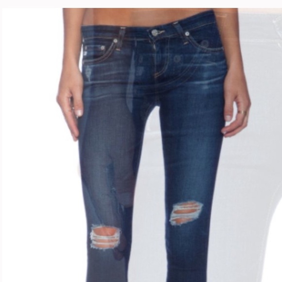 AG Denim - AG the legging skinny ankle super skinny distressed jeans 30R